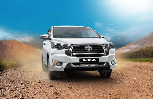 Hire Toyota Innova Crysta taxi in Goa for luxury family rides with best online cab service.