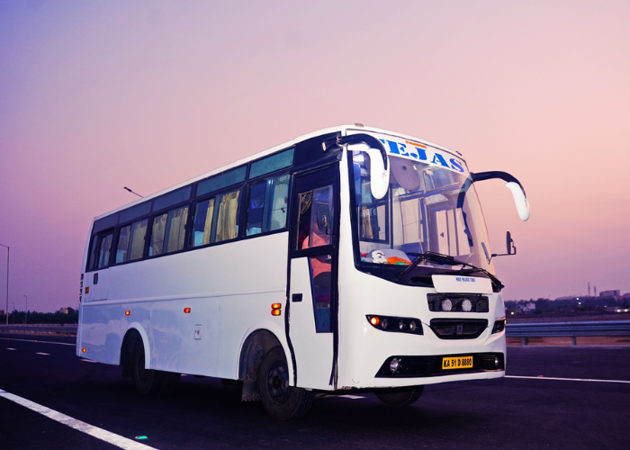 Mini bus hire in Goa for family trips, sightseeing, and group transportation